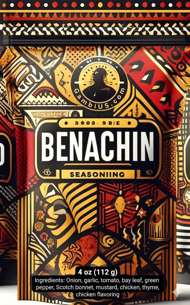 Benachin seasoning mix package
